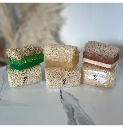 Pumpkin fiber zeep set – Aloëvera, rijst & honingmelk